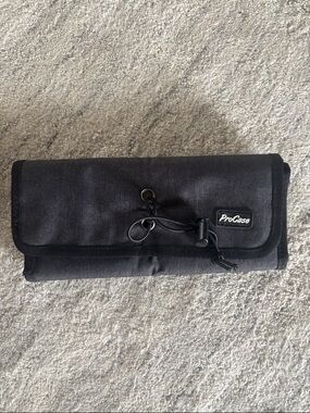 ProCase Black Roll-Up Travel Organizer Pouch for HIM or HER